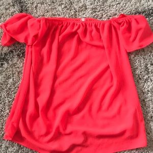 NWOT VICI strapless neon pink top small